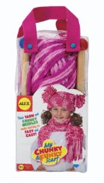 Alex Chunky Funky Scarf - Pink